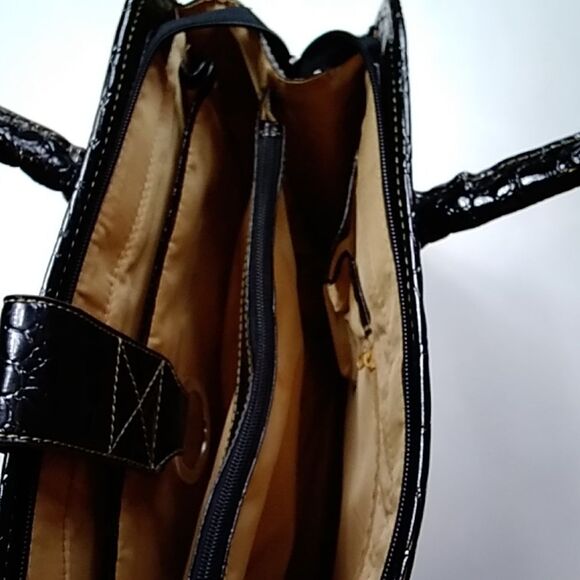 Vintage Large Black Laptop Bag - Picture 6 of 12